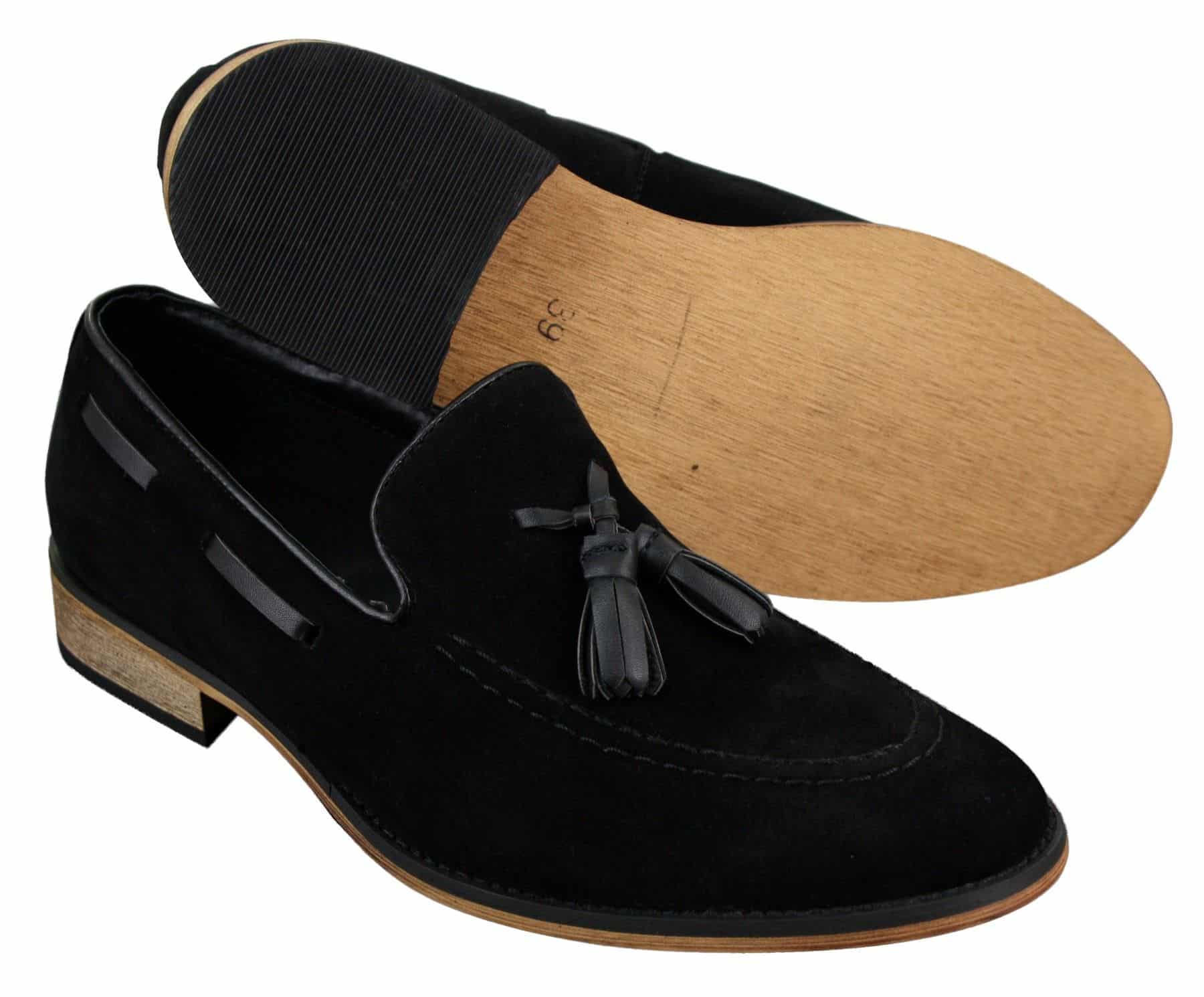 Muške talijanske slip-on cipele za vožnju, mokasine, rese, antilop, koža, plave, crne, smeđe