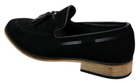 Muške talijanske slip-on cipele za vožnju, mokasine, rese, antilop, koža, plave, crne, smeđe