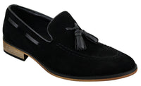 Muške talijanske slip-on cipele za vožnju, mokasine, rese, antilop, koža, plave, crne, smeđe