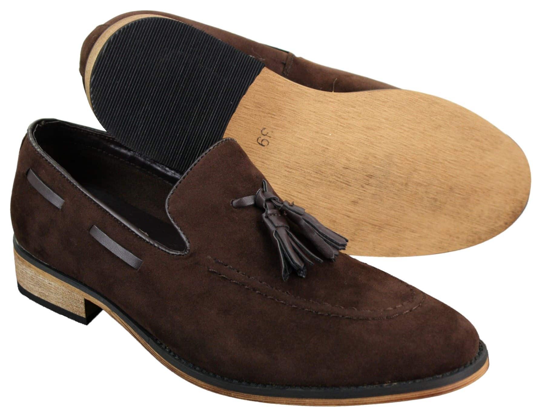 Muške talijanske slip-on cipele za vožnju, mokasine, rese, antilop, koža, plave, crne, smeđe