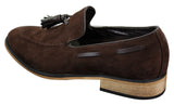 Muške talijanske slip-on cipele za vožnju, mokasine, rese, antilop, koža, plave, crne, smeđe