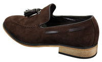 Muške talijanske slip-on cipele za vožnju, mokasine, rese, antilop, koža, plave, crne, smeđe