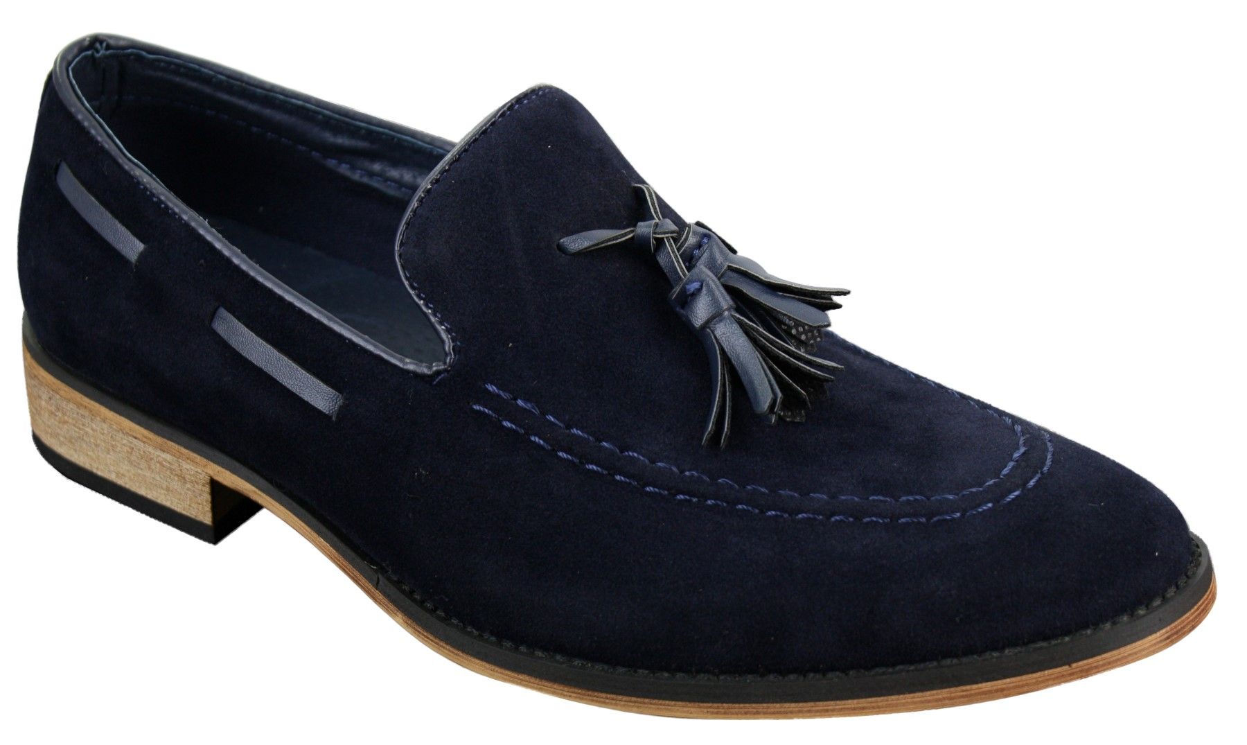 Muške talijanske slip-on cipele za vožnju, mokasine, rese, antilop, koža, plave, crne, smeđe