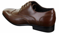 Muške kožne brogue cipele s vezicama, talijanske dizajnerske cipele, elegantne formalne, klasične, retro