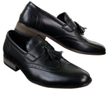 Muške kožne slip-on cipele s resama, brogue cipele za vožnju, mokasine, klasične, vintage, retro