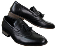 Muške kožne slip-on cipele s resama, brogue cipele za vožnju, mokasine, klasične, vintage, retro