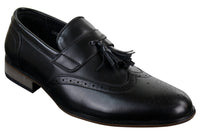 Muške kožne slip-on cipele s resama, brogue cipele za vožnju, mokasine, klasične, vintage, retro