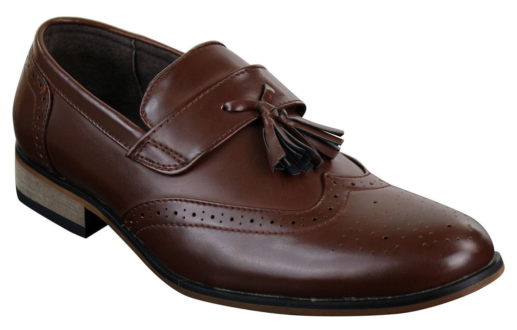 Muške kožne slip-on cipele s resama, brogue cipele za vožnju, mokasine, klasične, vintage, retro