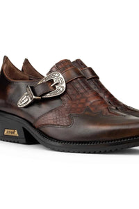 Muške cipele za jahanje od prave kože s kopčom