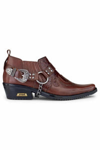 Muške cipele za jahanje od prave kože s lancem