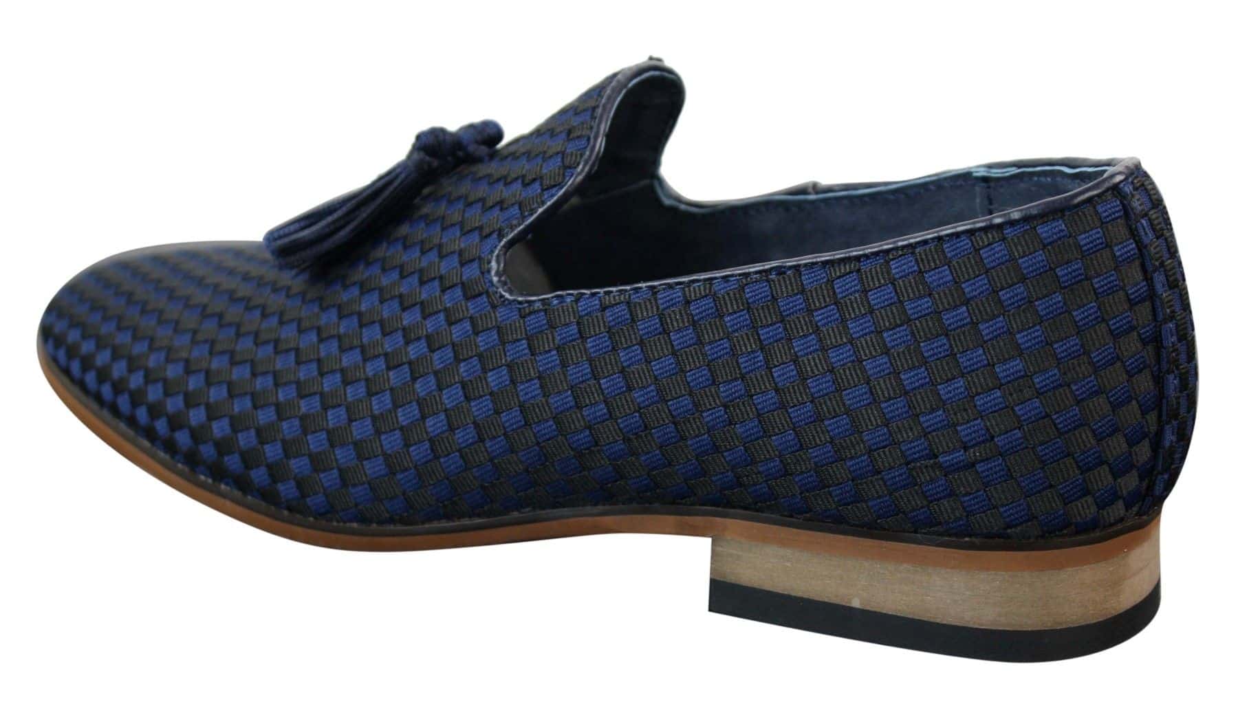 Muške cipele za vožnju s resama, elegantne i ležerne, retro, tamnoplave, crne, kožne