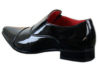 Muške elegantne formalne bez rukava, bijele lakirane sjajne cipele s talijanskom kožnom podstavom