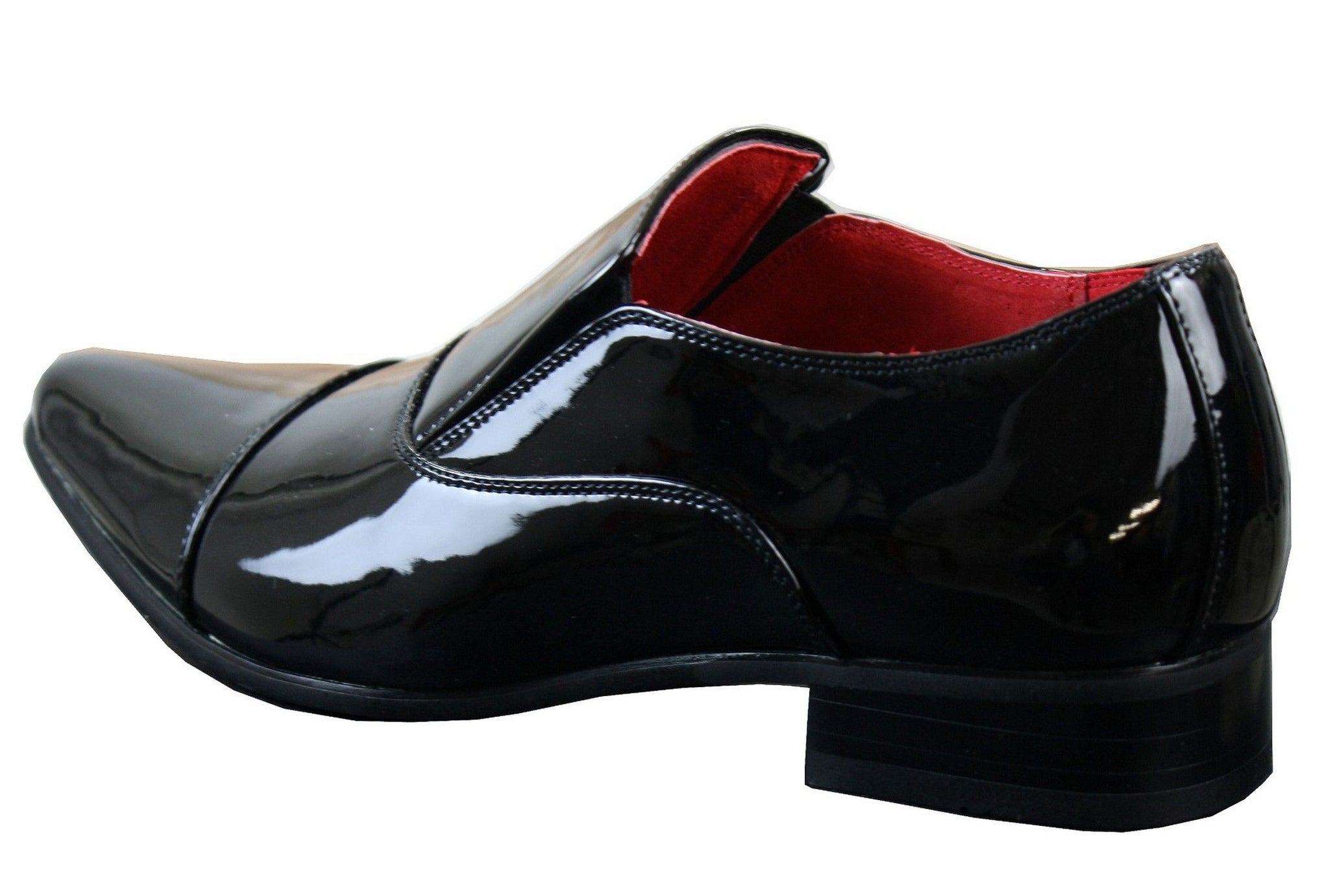 Muške elegantne formalne bez rukava, bijele lakirane sjajne cipele s talijanskom kožnom podstavom