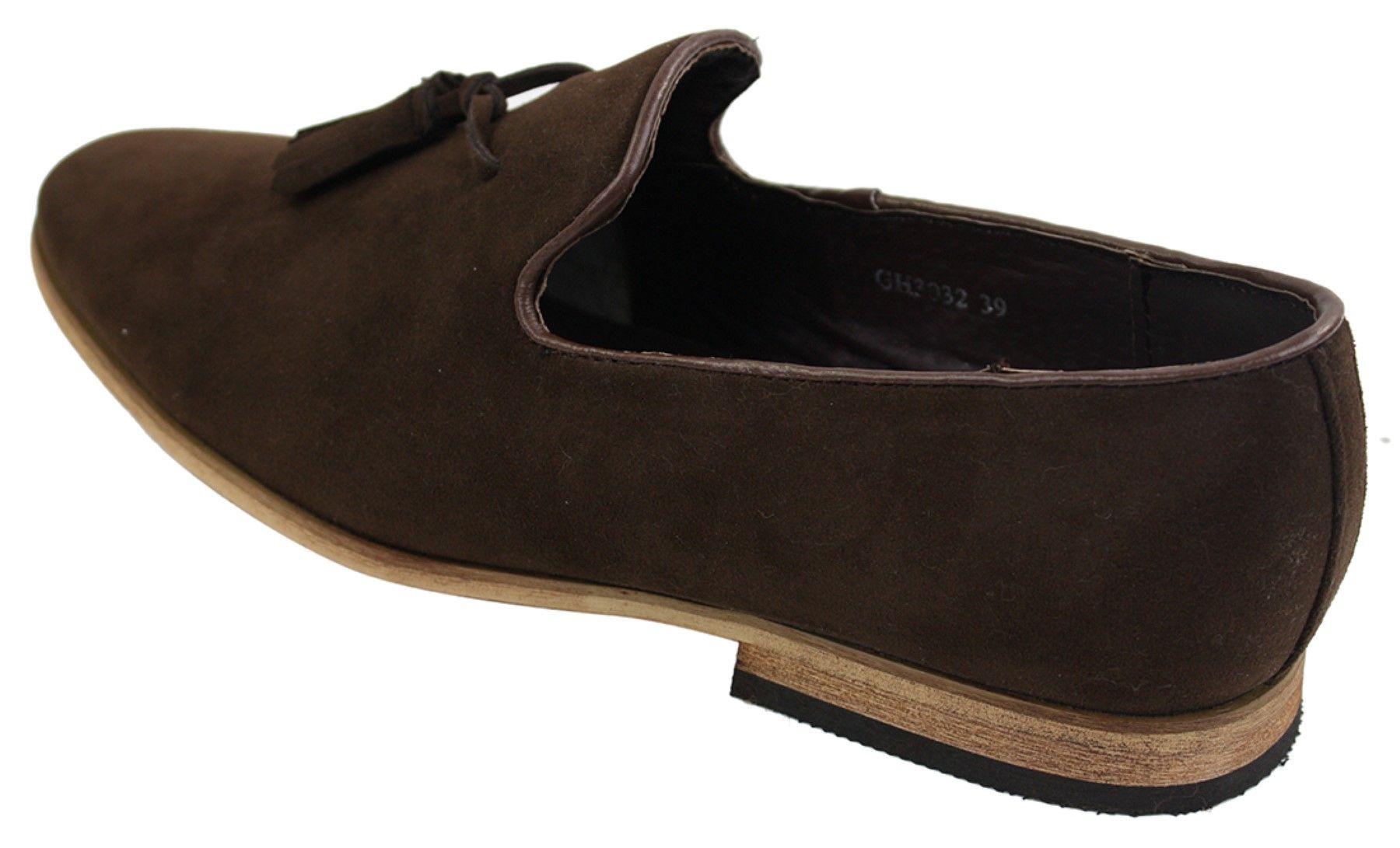 Muške mokasine od brušene kože, slip-on cipele s resama, kožne, crne, udobne