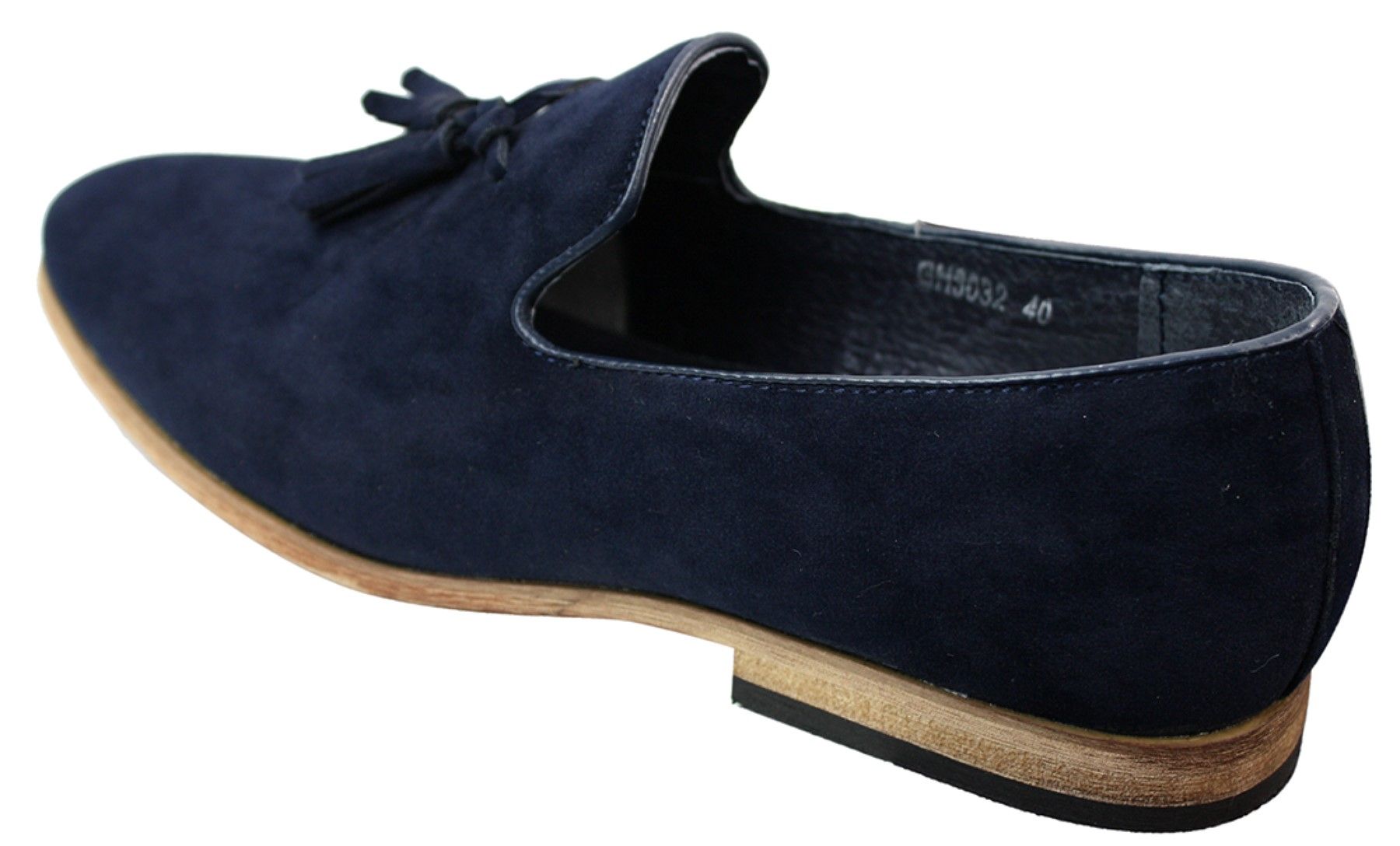 Muške mokasine od brušene kože, slip-on cipele s resama, kožne, crne, udobne