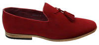 Muške mokasine od brušene kože, slip-on cipele s resama, kožne, crne, udobne