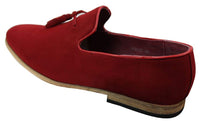 Muške mokasine od brušene kože, slip-on cipele s resama, kožne, crne, udobne