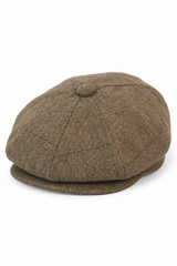 Muška kapa Peaky Blinders s tvidom i kockastim uzorkom