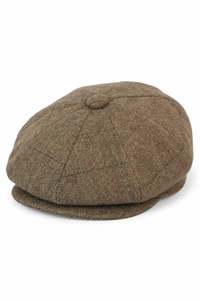 Muška kapa Peaky Blinders s tvidom i kockastim uzorkom