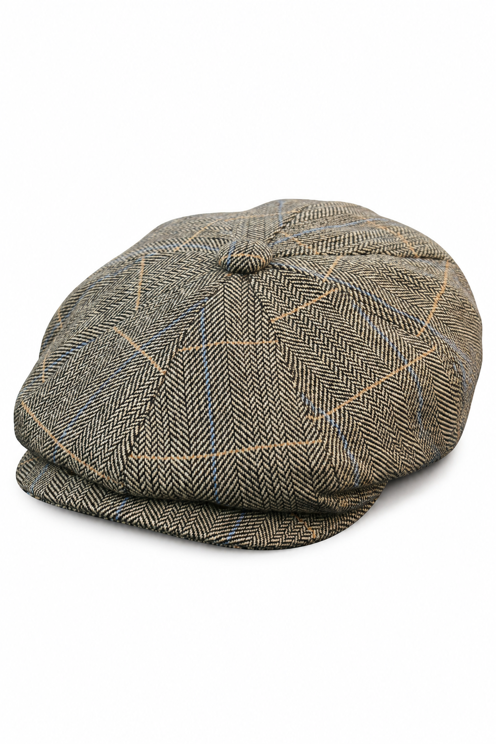 Muška kapa Peaky Blinders s tvidom i kockastim uzorkom