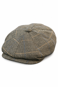 Muška kapa Peaky Blinders s tvidom i kockastim uzorkom