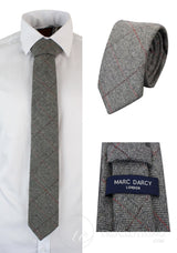 Muške kravate Marc Darcy s teksturom riblje kosti, klasični vintage retro deon