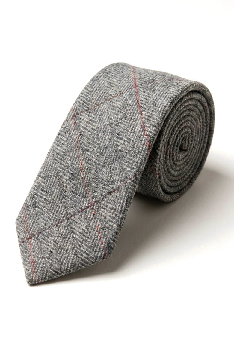 Muške kravate Marc Darcy s teksturom riblje kosti, klasični vintage retro deon