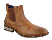 Muške vintage gležnjače brogue - Cavani Fox