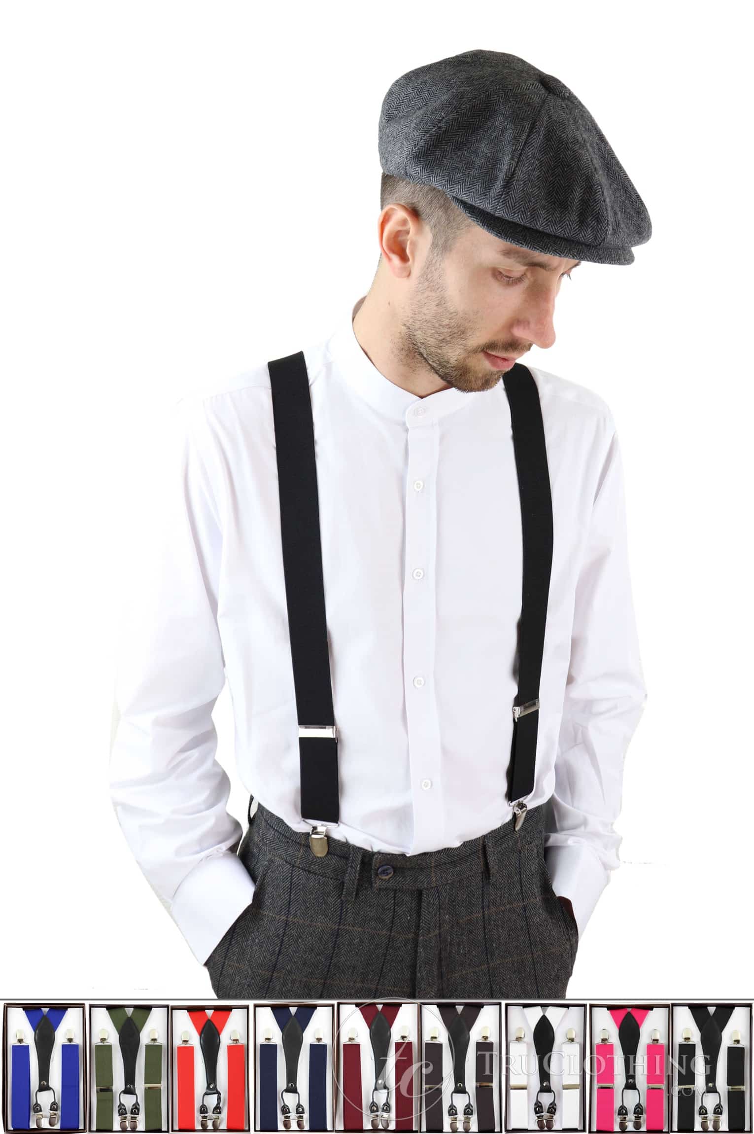 Muške vintage naramenice/tregeri za hlače - mnogo boja