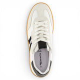 Muške bijele kožne tenisice s crnim prugama