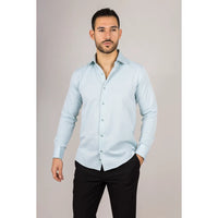 Muška zelena oxfordska košulja s dvostrukim manžetama