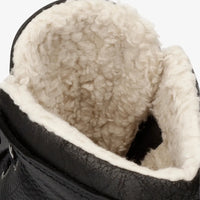 P03 Aviator - Muške crne kožne gležnjače