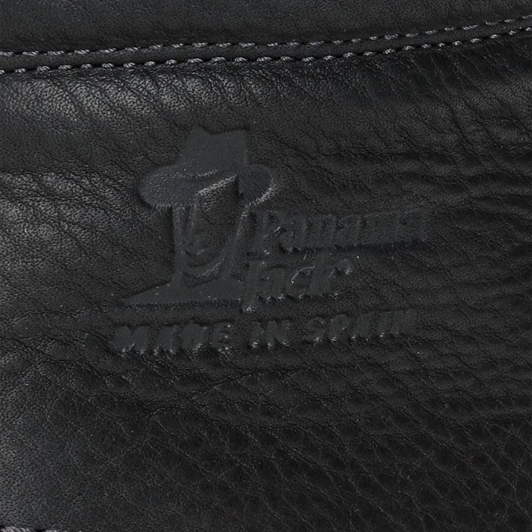 P03 Aviator - Muške crne kožne gležnjače