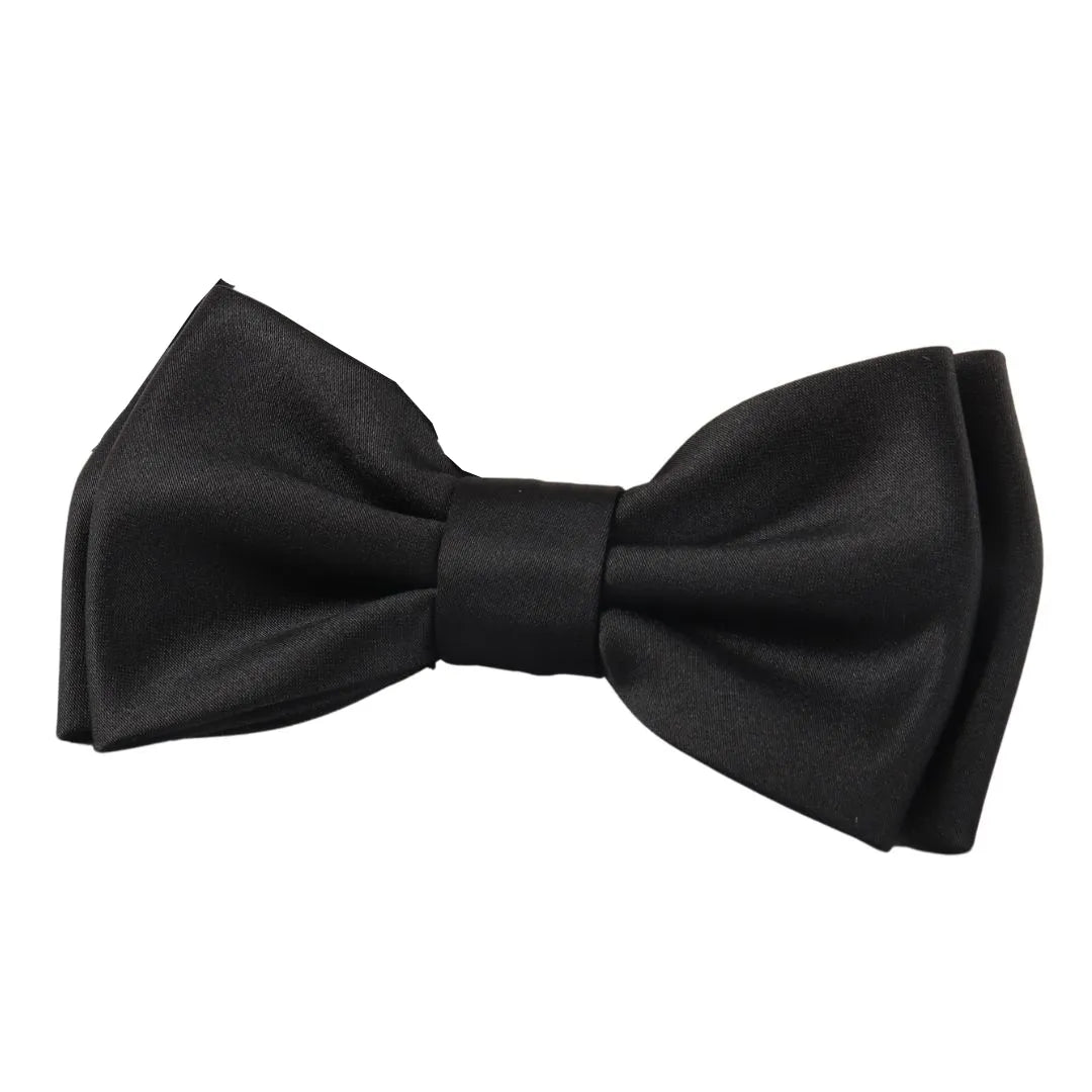 Poklon set za muške manžete s leptir-mašnom, crne boje