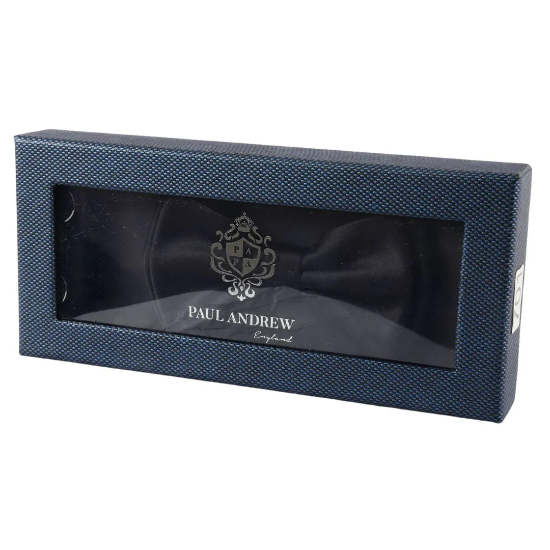 Poklon set za muške manžete s leptir-mašnom, crne boje