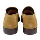 Muške slip-on mokasine, smeđe rese, pravi antilop, elegantne ležerne cipele, klasična haljina za vožnju