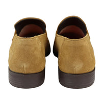 Muške slip-on mokasine, smeđe rese, pravi antilop, elegantne ležerne cipele, klasična haljina za vožnju