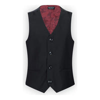 Dječačko crno odijelo od 3 dijela, krojeno, klasično, za vjenčanje, žalost, sprovod