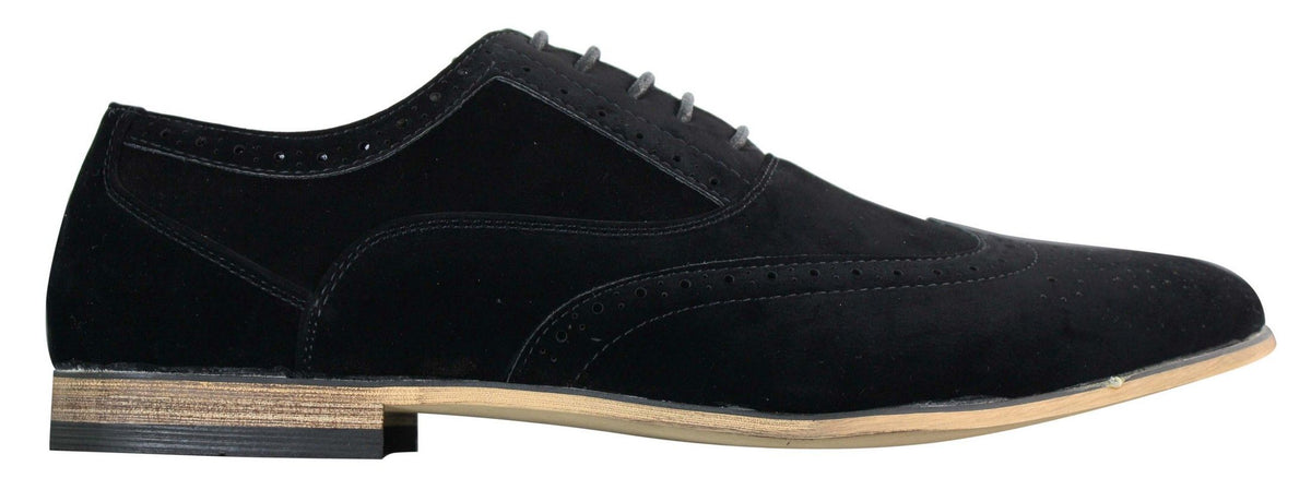 Patron 238 Muške brogue cipele od brušene kože, elegantne, crvene, smeđe, tamnoplave, crne, s vezicama, retro