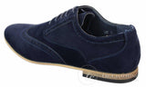 Patron 238 Muške brogue cipele od brušene kože, elegantne, crvene, smeđe, tamnoplave, crne, s vezicama, retro