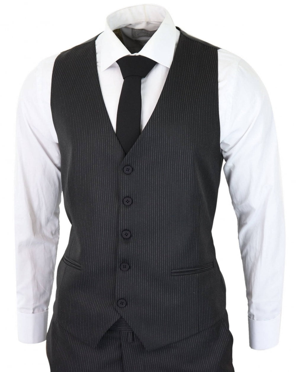 Crno prugasto odijelo od 3 dijela - RC20-02
