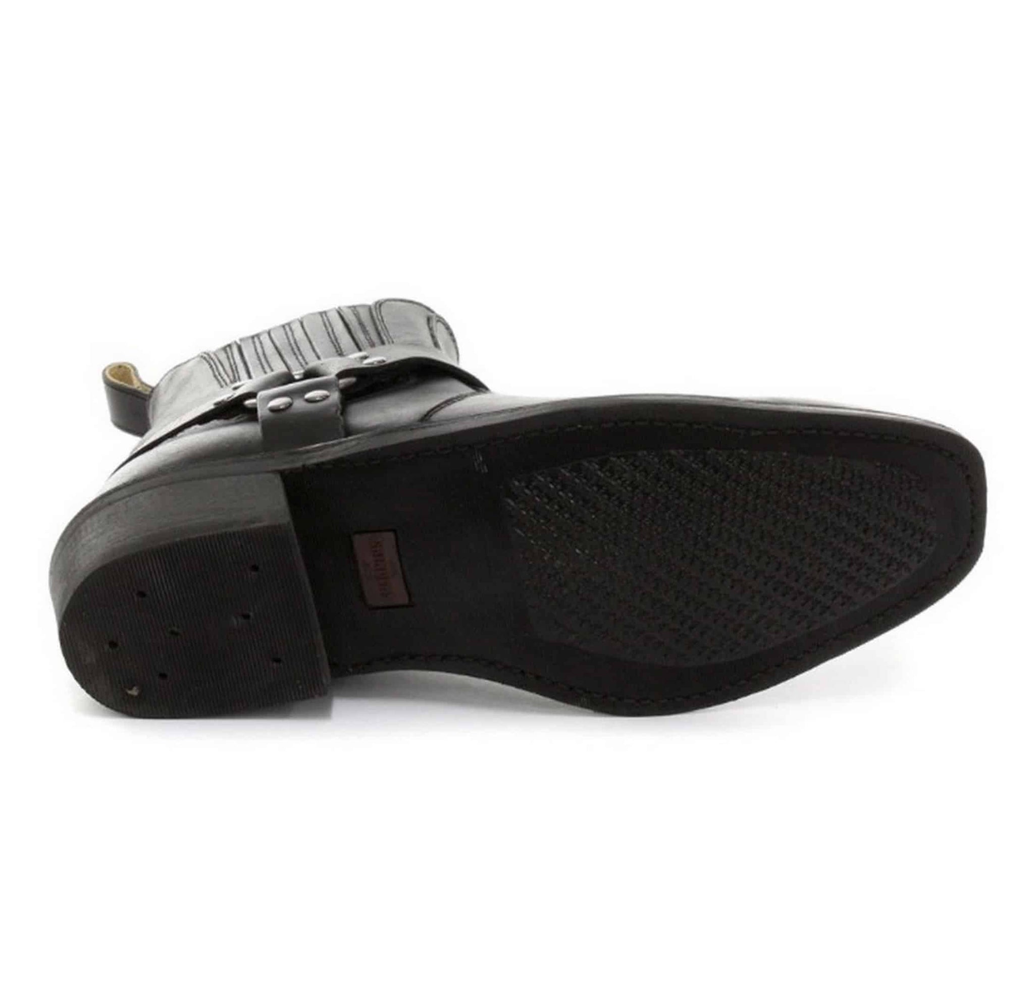 Unisex gležnjače od prave kože, bajkerske, rock, punk, Grinders, kopča, kaubojske, jahačke