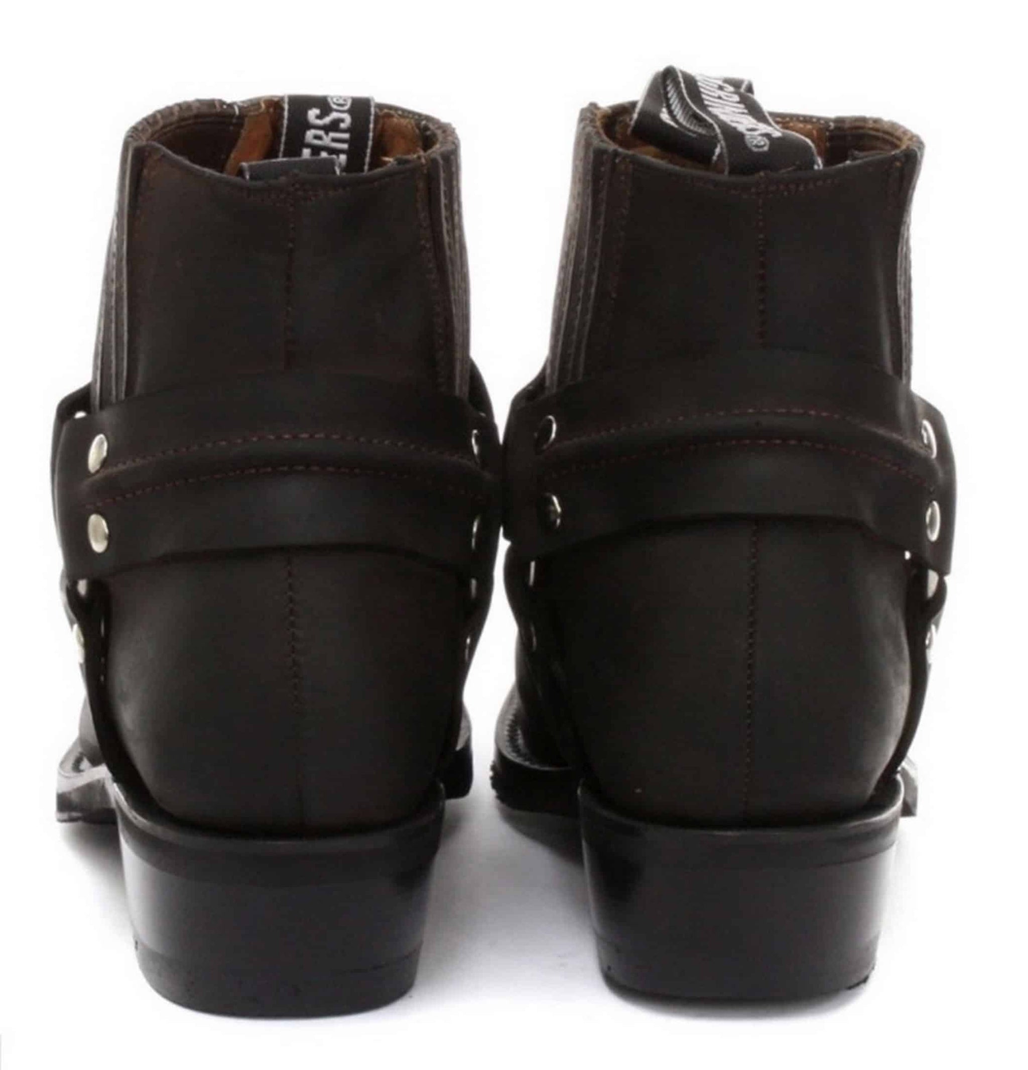 Unisex gležnjače od prave kože, bajkerske, rock, punk, Grinders, kopča, kaubojske, jahačke
