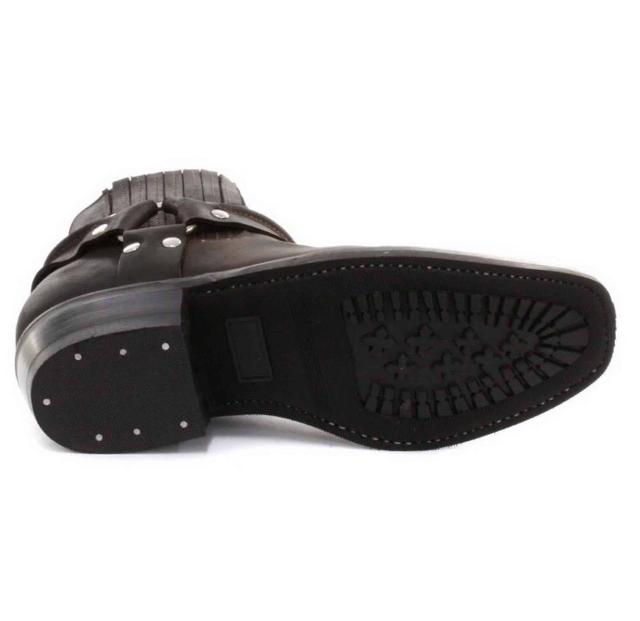 Unisex gležnjače od prave kože, bajkerske, rock, punk, Grinders, kopča, kaubojske, jahačke