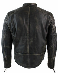 Muška bikerska jakna od prave kože, isprana, Airforce, ležerni kroj, retro vintage stil