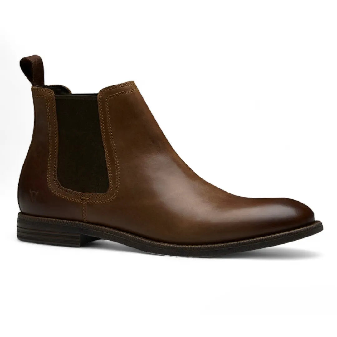 Sergio - Muške smeđe kožne Chelsea čizme bez rukava