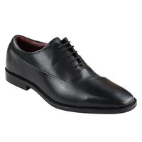 Muške Derby cipele s vezicama od prave kože, elegantne, formalne, klasične, crne