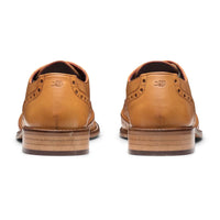 Muške brogue cipele s vezicama, klasično krojenje, smeđe, vintage, formalne, elegantne