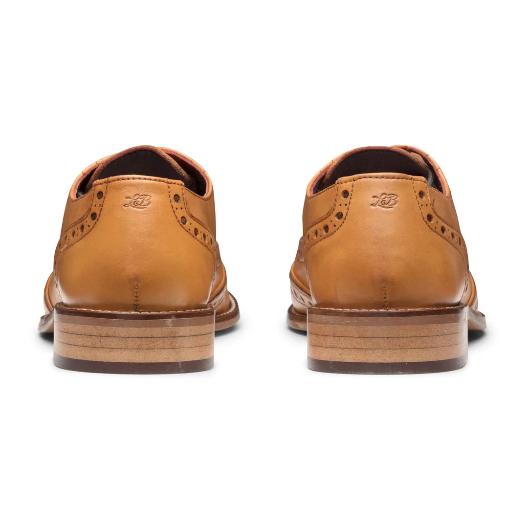 Muške brogue cipele s vezicama, klasično krojenje, smeđe, vintage, formalne, elegantne