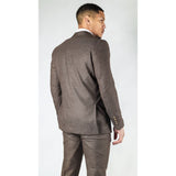 STZ92 - Muško smeđe odijelo s dvostrukim kopčanjem